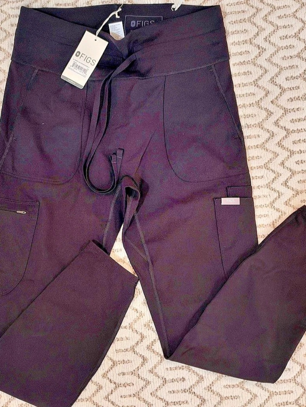 FIGS W Slim Koi Scrub Jogger Slim Scrub Jogger Black NWT